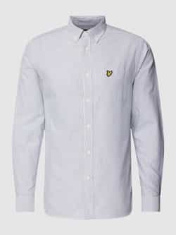 Lyle & Scott Slim fit vrijetijdsoverhemd met streepmotief model 'Oxford'