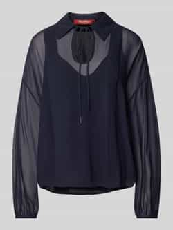 Max Mara Studio Regular fit blouse met platte kraag model 'VALDAI'