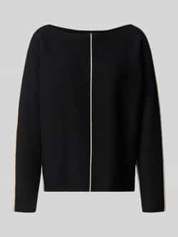 S.Oliver BLACK LABEL Comfort fit gebreide pullover met een anderskleurige achterkant