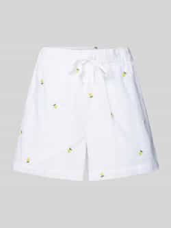 Only Relaxed fit korte broek van zuiver katoen met borduursel model 'GRACE'