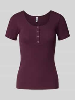 Pieces Slim fit T-shirt van katoenmix model 'KITTE'