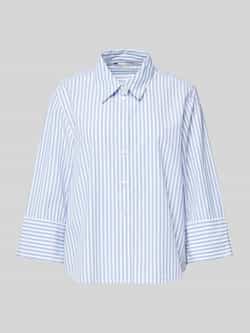 Tom Tailor Relaxed fit overhemdblouse in een mix van lyocell en katoen met 3 4-mouwen