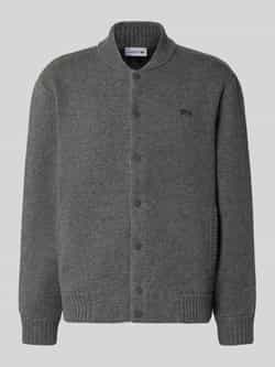 Lacoste Regular fit gebreid jack van wolmix