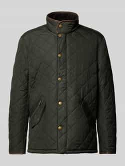 Barbour Regular fit gewatteerd jack met klepzakken model 'POWELL'