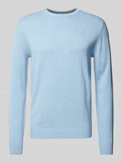 Tom Tailor Gebreide pullover met labelstitching model 'BASIC'