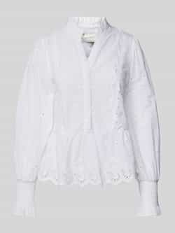 NEO NOIR Regular fit blouse met ruches model 'Maviana'