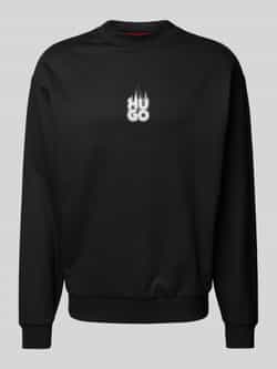 HUGO Sweatshirt met labelprint model 'Durungu'