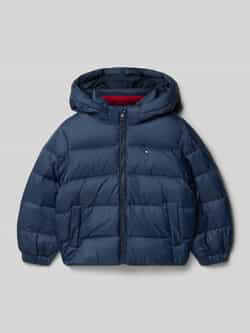Tommy Hilfiger Kids Regular fit donsjack met doorgestikte naden