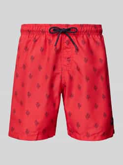 Shiwi Regular fit zwembroek met labelpatch model 'Mike'