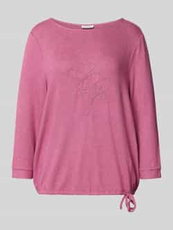 Tom Tailor Loose fit shirt van zachte viscosemix met 3 4-mouwen