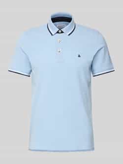 Jack & jones Slim fit poloshirt met logostitching model 'PAULOS'