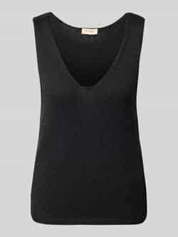 FREE QUENT Gebreide top met V-hals model 'Grscaliva'