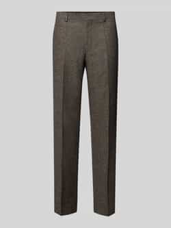 Boss Regular fit pantalon van wolmix met zijde model 'LEON'