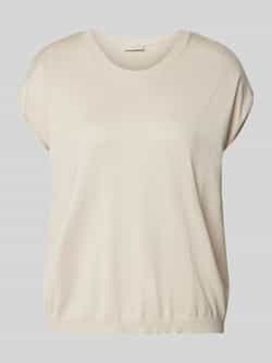 Milano italy Gebreid shirt met kapmouwen