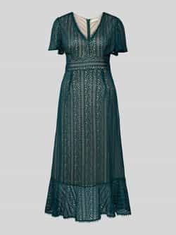 Apricot Maxi-jurk in semi-transparant design