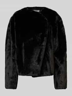 Jake*s Collection Kort jack met asymmetrische sluiting