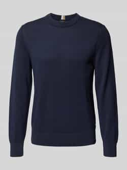 Boss Gebreide pullover met ribboorden model 'Ecaio'