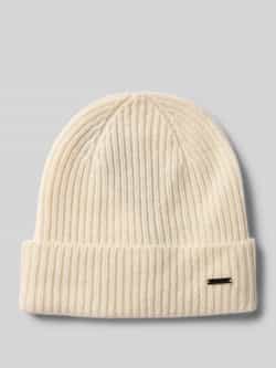 JOOP! Collection Gebreide muts van kasjmier met labeldetail model 'FENOL'