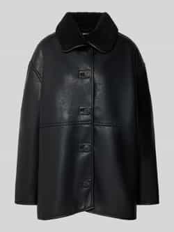 Gina Tricot Jack in leerlook met voering van teddybont