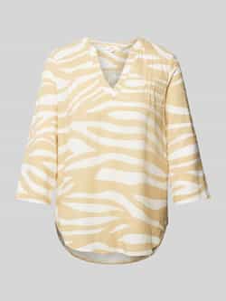 S.Oliver RED LABEL Linnen blouse met tuniekkraag