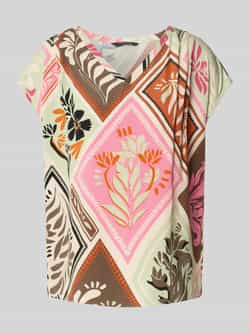 Comma Regular fit blouseshirt met V-hals