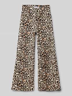 Blue Effect Flared broek met riemlussen