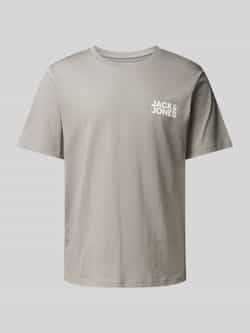 JACK & JONES ESSENTIALS T-shirt JJECORP met logo grijs