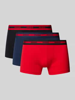 HUGO Boxershort met elastische band met logo in een set van 3 stuks