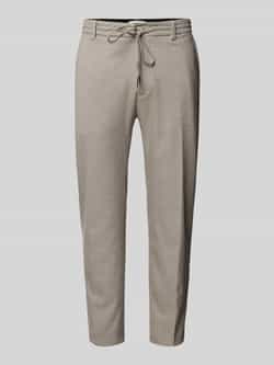 Drykorn Regular fit stoffen broek met persplooien model 'Deger'