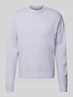 Jack & jones Gebreide pullover met ribboorden model 'OLLIE'
