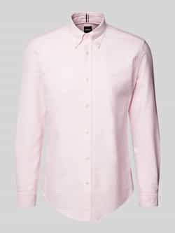 Boss Regular fit zakelijk overhemd met button-downkraag model 'Roan'