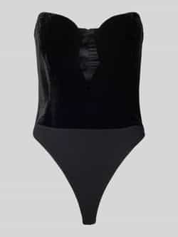 Bardot Body van fluweel in off shoulder-look model 'ELENI'