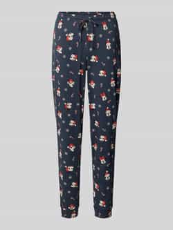 Jake*s Casual Pyjamabroek in all-over look met elastische band