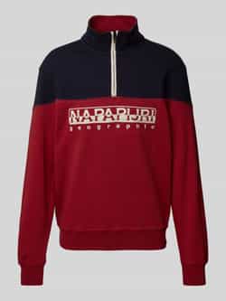 Napapijri Sweatshirt met opstaande kraag model 'SATURNIA'