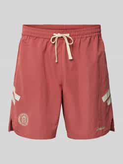 PROHIBITED Regular fit sweatshorts met labeldetail