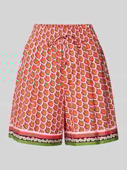 Marc Cain Relaxed fit bermuda met bandplooien