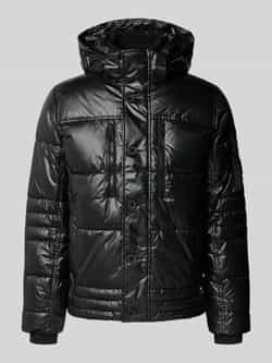 Tom Tailor Gewatteerd regular fit jack met afneembare capuchon