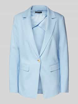 Comma Getailleerde blazer met klepzakken Blue Dames