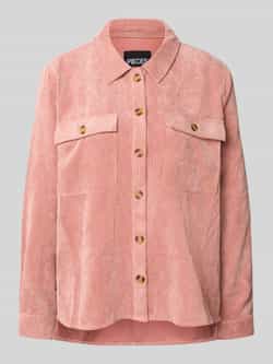 Pieces Loose fit overhemdblouse in ribcordlook model 'EFFI'