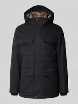 Tom Tailor Regular fit parka met voering van capuchon van imitatiebont