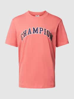 Champion T-shirt met label- en logostitching model 'Rochester'