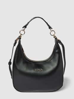 Liu Jo Zwarte Schoudertas met Metalen Logo Black Dames