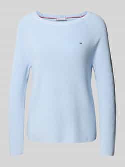 Tommy Hilfiger Regular fit gebreide pullover van zuiver katoen