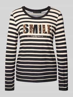 Betty Barclay Shirt met lange mouwen van een mix van viscose en elastaan met ronde hals