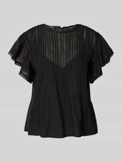 Scotch & Soda Regular fit blouse van puur katoen met ajourpatroon