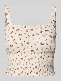 Review Korte top met smokdetails