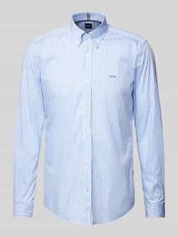 Boss Slim fit vrijetijdsoverhemd met button-downkraag model 'Roan'