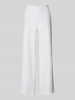 RAFFAELLO ROSSI Wide leg stoffen broek met structuurmotief model 'PALINA'