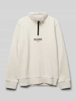 Garcia Sweatshirt van viscose met labelprint