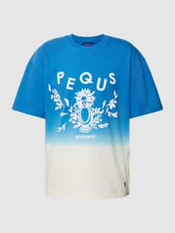 PEQUS Oversized T-shirt met labelprint